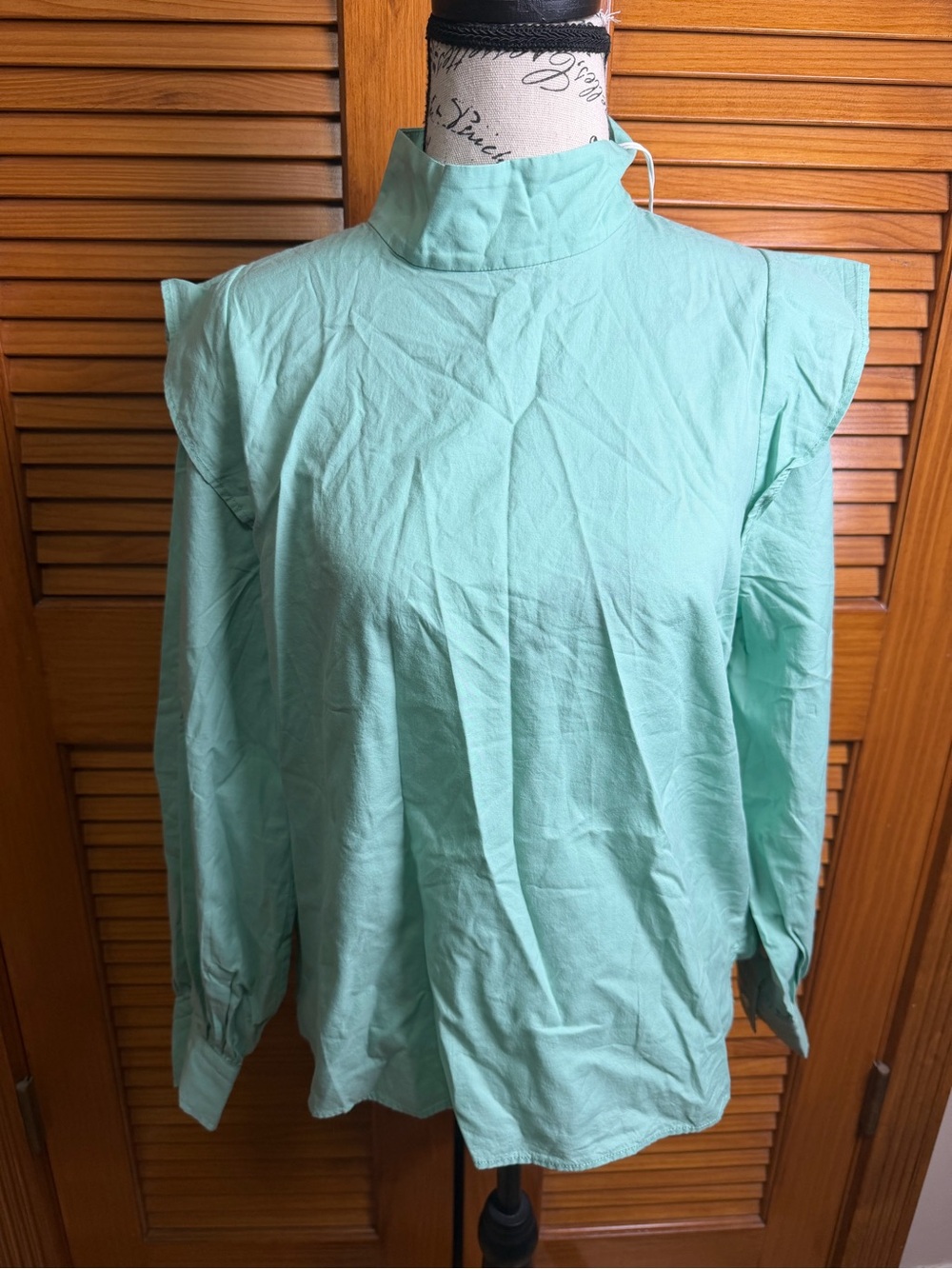 Everlane mock neck blouse NWT Size 2